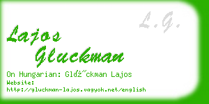 lajos gluckman business card